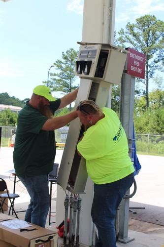 redstone arsenal added rfid sensors in the gas stations|Motor pool gas station receives equipment upgrade.